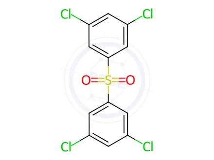 Chemical structure of Benzene, 1,1'-sulfonylbis[3,5-dichloro-