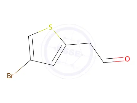 Chemical structure of 2-(4-Bromothiophen-2-yl)acetaldehyde