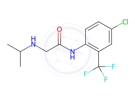 Chemical structure of n-(4-Chloro-2-(trifluoromethyl)phenyl)-2-(isopropylamino)acetamide