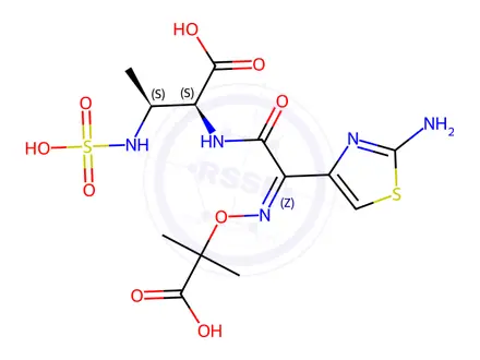 Chemical structure of Open-Ring Aztreonam (USP)