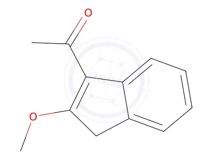 Chemical structure of 1-(2-Methoxy-1H-inden-3-yl)ethanone