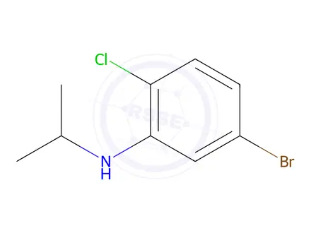 Chemical structure of 5-Bromo-2-chloro-N-isopropylaniline