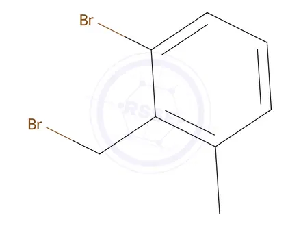 Chemical structure of 1-Bromo-2-(bromomethyl)-3-methylbenzene