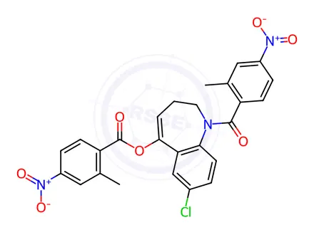 Chemical structure of Tolvaptan Impurity 24