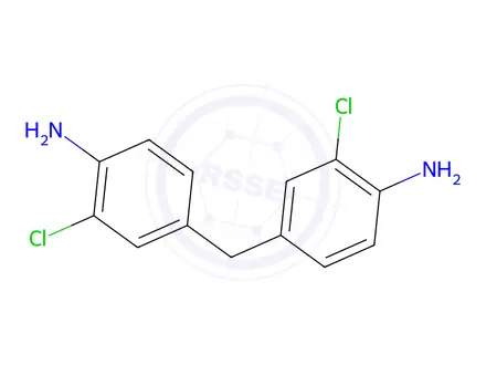 Chemical structure of 4,4'-Methylene-Bis(2-chloroaniline)
