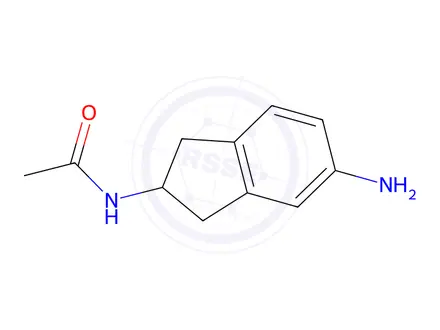 Chemical structure of N-(5-amino-2,3-dihydro-1H-inden-2-yl)acetamide