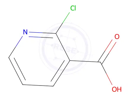 Chemical structure of 2-chloropyridine-3-carboxylic acid