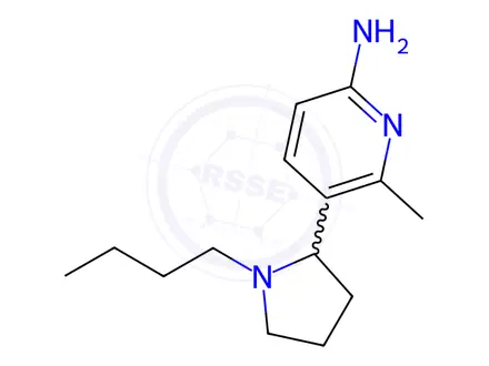 Chemical structure of 5-(1-Butylpyrrolidin-2-yl)-6-methylpyridin-2-amine