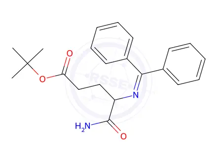 Chemical structure of tert-Butyl 5-amino-4-((diphenylmethylene)amino)-5-oxopentanoate