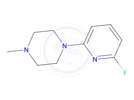 Chemical structure of 1-(6-Fluoropyridin-2-yl)-4-methylpiperazine