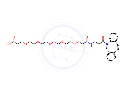 Chemical structure of DBCO-NHCO-PEG5-acid