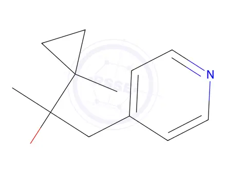 Chemical structure of 2-(1-Methylcyclopropyl)-1-(pyridin-4-yl)propan-2-ol