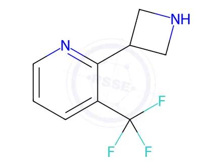 Chemical structure of 2-(Azetidin-3-yl)-3-(trifluoromethyl)pyridine