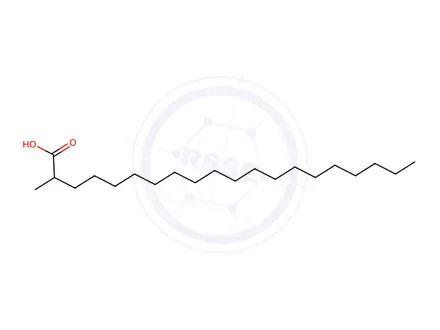 Chemical structure of 2-methylÂeicosanoic acid