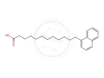Chemical structure of 12-(Naphthalen-1-yl)dodecanoic acid