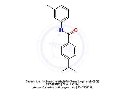 Chemical structure of Benzamide, 4-(1-methylethyl)-N-(3-methylphenyl)-(9CI)