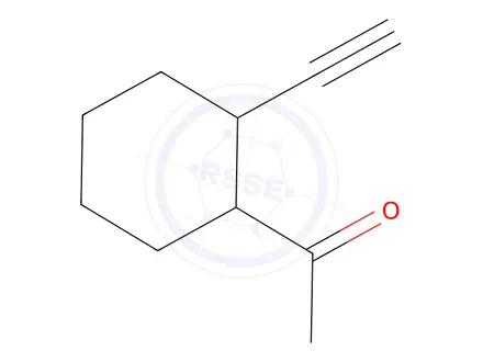 Chemical structure of Ethanone,1-(2-ethynylcyclohexyl)-