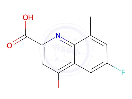 Chemical structure of 4-Ethoxy-6-fluoro-8-methylquinoline-2-carboxylic acid