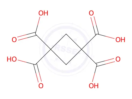 Chemical structure of Cyclobutane-1,1,3,3-tetracarboxylic acid