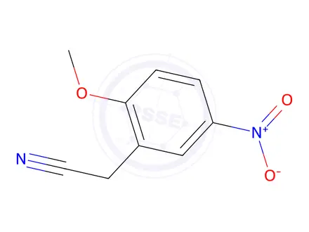 Chemical structure of 2-(2-Methoxy-5-nitrophenyl)acetonitrile