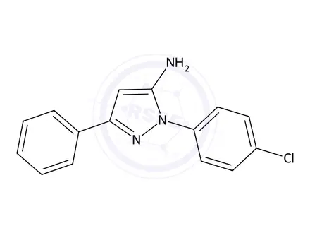 Chemical structure of 1-(4-Chlorophenyl)-3-phenyl-1H-pyrazol-5-amine