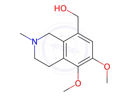 Chemical structure of (5,6-Dimethoxy-2-methyl-1,2,3,4-tetrahydroisoquinolin-8-yl)methanol