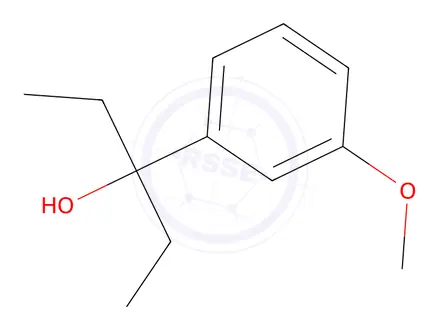 Chemical structure of 3-(3-Methoxyphenyl)pentan-3-ol