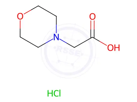 Chemical structure of Morpholin-4-yl-acetic acid hydrochloride