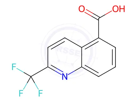 Chemical structure of 2-(Trifluoromethyl)quinoline-5-carboxylic acid
