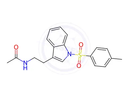 Chemical structure of N-(2-(1-Tosyl-1H-indol-3-yl)ethyl)acetamide