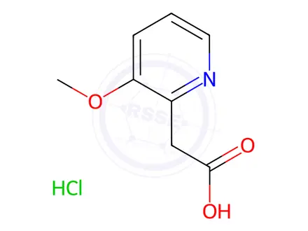 Chemical structure of 2-(3-methoxypyridin-2-yl)acetic Acid hydrochloride