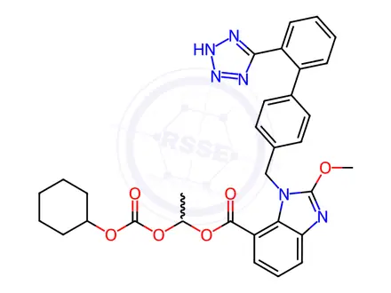 Chemical structure of Candesartan Cilexetil Impurity 10
