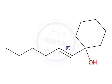 Chemical structure of 1-[(E)-1-Hexenyl]cyclohexan-1-ol