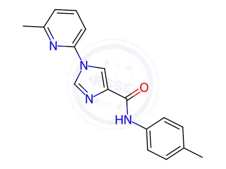 Chemical structure of N-(4-Methylphenyl)-1-(6-methylpyridin-2-yl)-1H-imidazole-4-carboxamide