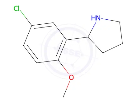 Chemical structure of 2-(5-Chloro-2-methoxyphenyl)pyrrolidine
