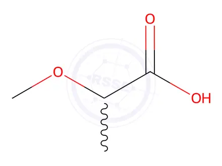 Chemical structure of 2-Methoxypropionic Acid