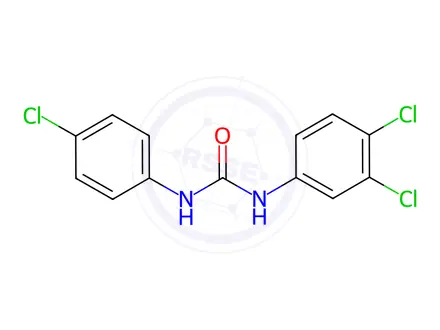 Chemical structure of Triclocarban