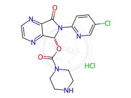 Chemical structure of N-Desmethyl Zopiclone HCl