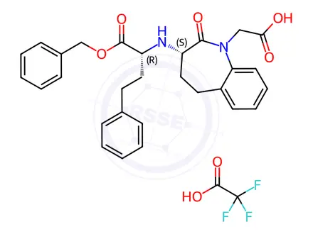 Chemical structure of 1'-epi-Benazeprilat Benzyl Ester Analogue, Trifluoroacetic Acid Salt
