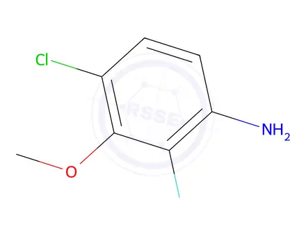 Chemical structure of 4-Chloro-2-fluoro-3-methoxyaniline