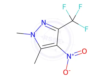 Chemical structure of 1,5-Dimethyl-4-nitro-3-(trifluoromethyl)-1h-pyrazole