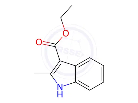 Chemical structure of Ethyl 2-methyl-1H-indole-3-carboxylate