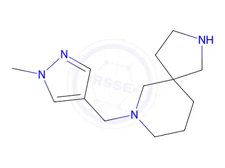 Chemical structure of 7-((1-Methyl-1H-pyrazol-4-yl)methyl)-2,7-diazaspiro[4.5]decane