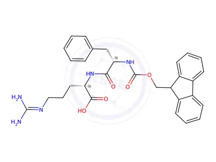 Chemical structure of FMOC-PHE-ARG-OH