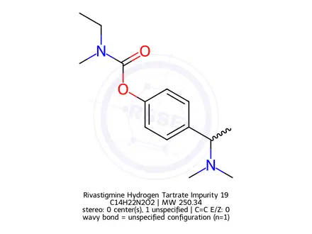 Chemical structure of Rivastigmine Hydrogen Tartrate Impurity 19