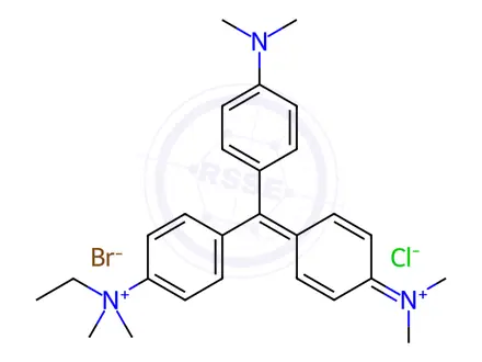 Chemical structure of Methyl Green Zinc Chloride Salt