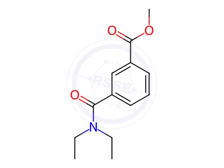 Chemical structure of 3-[(Diethylamino)carbonyl]benzoic Acid Methyl Ester