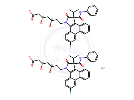 Chemical structure of Atorvastatin Lactam Phenanthrene Calcium Salt Impurity