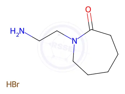 Chemical structure of 1-(2-Aminoethyl)azepan-2-one hydrobromide