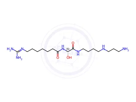 Chemical structure of Deoxyspergualin